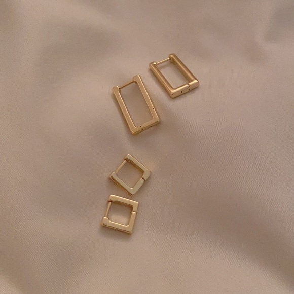 Jewelry - Huggie Square Hoop Earrings